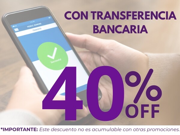30% OFF TRANSFERENCIA