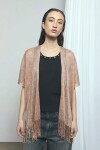Ruana lurex party beige