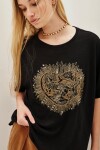 Remera Heart Sunny Negro