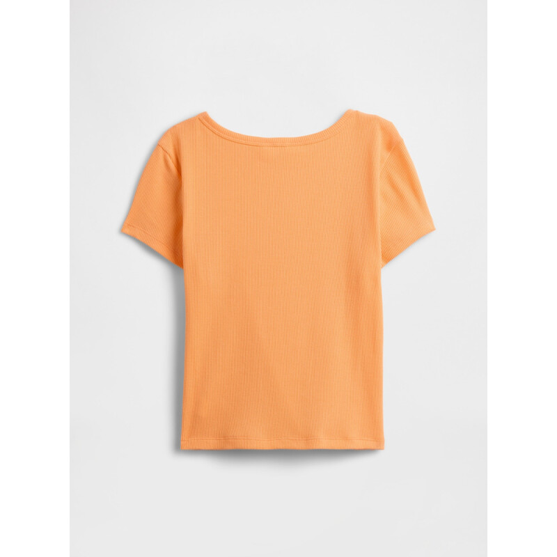 V-SU SS RIB TEE ICY ORANGE