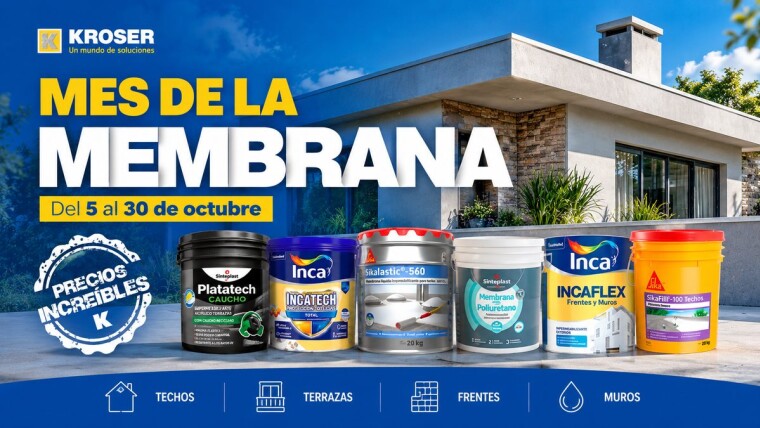 Mes de la Membrana en Kroser: soluciones para impermeabilizar tu hogar