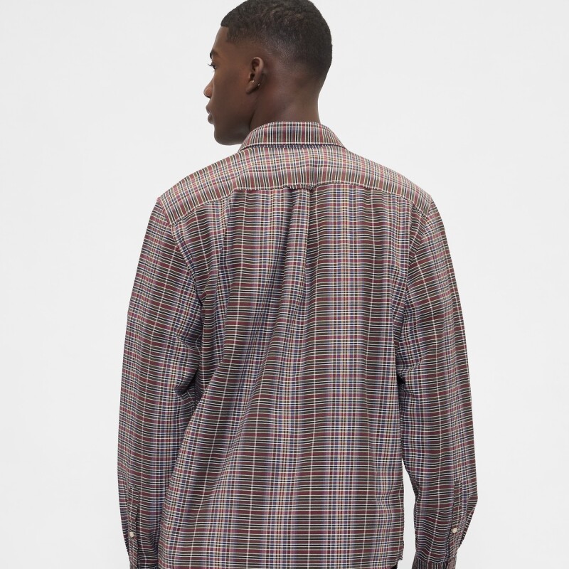 LS OX BAS STANDARD FIT BROWN MULTI PLAID