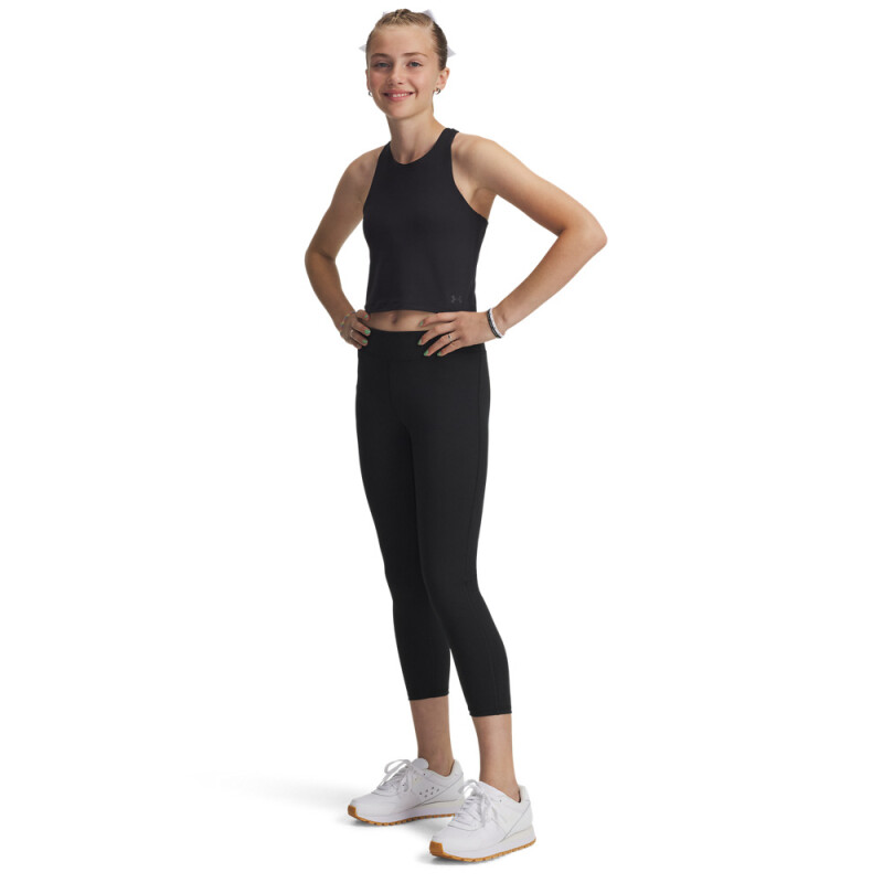 Motion Solid Ankle Crop-PNK BLK-001