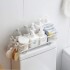 Estante organizador de pared para baño Blanco