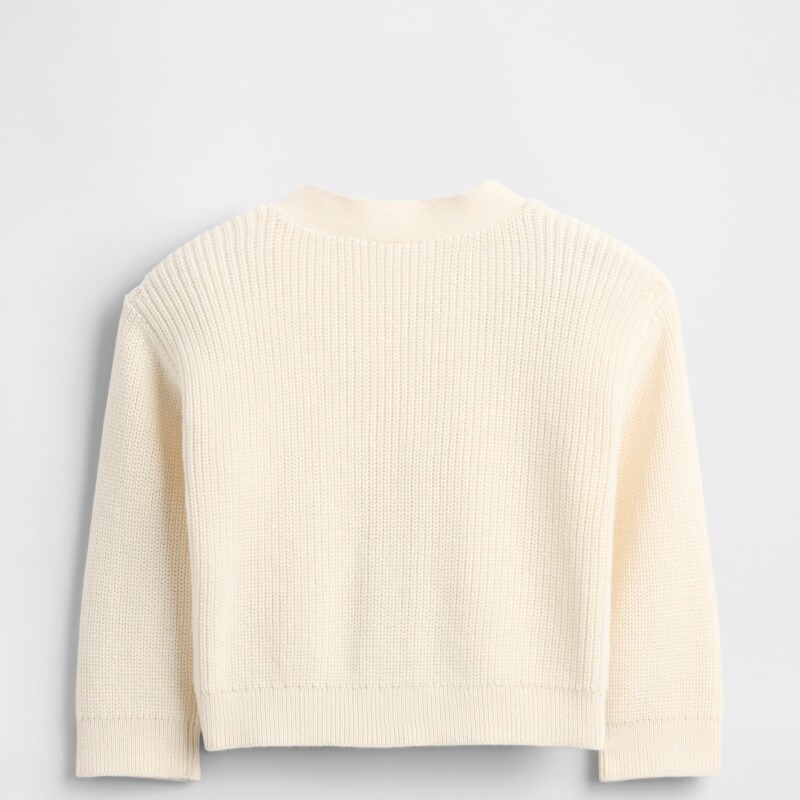 BRANNAN BEAR CARDI IVORY FROST
