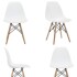 Silla Comedor Cocina Eames Muy Reforzada Premium Nórdica Blanco 1