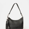 Bandolera Venice en cuero graneado Negro