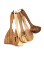 UTENSILIOS MADERA ACACIA SET X5 MARRON