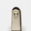 Bandolera The Flap Penny en efecto cuero saffiano Metalizado