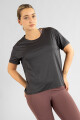 Style open back shirt Negro