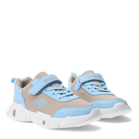 Championes Infantiles Umbro Tory Celeste - Blanco - Beige