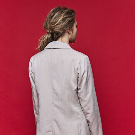 BLAZER LISSE BEIGE Beige