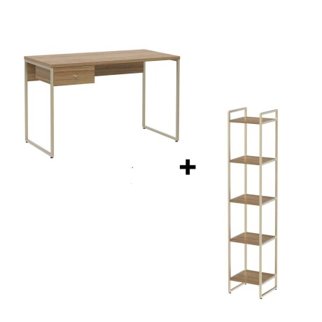 ESCRITORIO + ESTANTERÍA VOSS