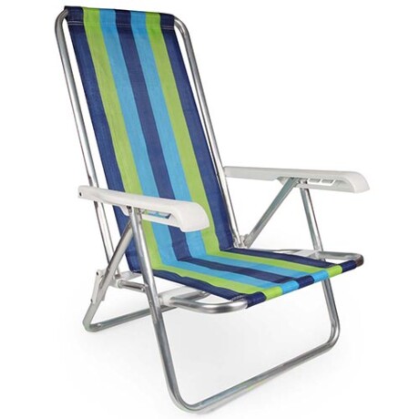SILLA MOR ALUMINIO 4POS A RAYAS 2103 SILLA MOR ALUMINIO 4POS A RAYAS 2103