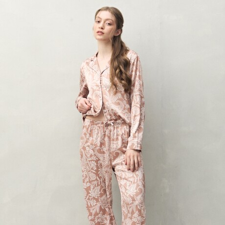 PANTALÓN LAVANDA PRINTED Tostado