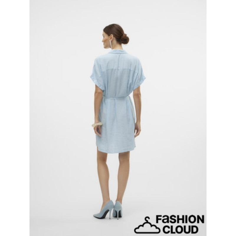 VMLINN SS SHORT SHIRT DRESS WVN NOOS Airy Blue