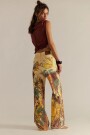 PANTALON RECTO ESTAMPADO Amarillo