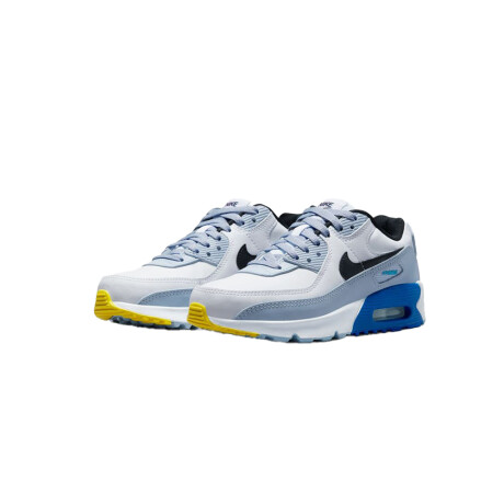 Championes Nike Air Max 90 Ltr Gs De Niño White/Blue/Grey
