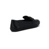 Comfortflex Zapato Mocarin Cuero C/ Hebilla De Dama Negro