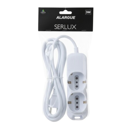 ALARGUE 2 SCHUKO 4 MODULOS - BLANCO Alargue 2 Schuko 4 Modulos Blanco