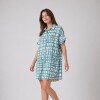 Vestido Camisero Pupa Estampa Verde