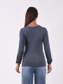 BLUSA BRENDA GRIS OSCURO