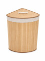 CESTO BAMBU ESQUINERO PARA ROPA NATURAL