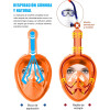 Máscara de snorkel infantil Naranja