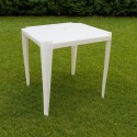 MESA DE JARDIN CUADRADA BLANCO 70X70CM MESA DE JARDIN CUADRADA BLANCO 70X70CM