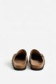 Zueco simil gamuza beige