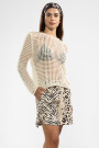 LARA SHORTS Feline Cream
