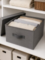 CAJA ORGANIZADORA BEIGE TNT GRIS