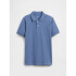 V-SUM SS PIQUE POLO BAINBRIDGE BLUE