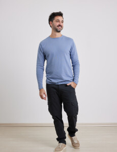 470654 SWEATER Celeste