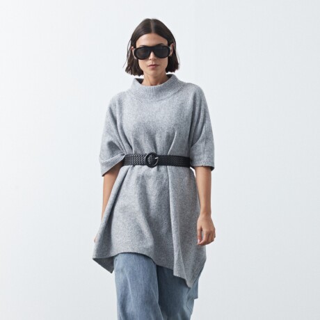 PONCHO DORIEL Gris Melange