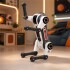 Perro Robot Inteligente con Control Remoto, Luces y Sonido GRIS