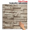 Placa Autoadhesiva Revestimiento Pared pack 10 Un Piedra Oscura