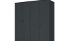 Ropero Americana PLUS 4 puertas 2 cajones - 100%MDF Gris Grafito
