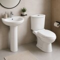 JUEGO DE BAÑO INODORO CON MOCHILA + TAPA + LAVATORIO JUEGO DE BAÑO INODORO CON MOCHILA + TAPA + LAVATORIO