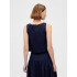 SL SHELL TANK - POPLIN NAVY UNIFORM