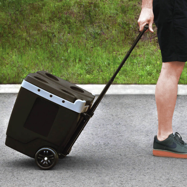 CAJA TERMICA 42 LTS. CON RUEDAS NEGRA 51.5X43.5X46 CM. NEGRO