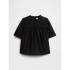V-SS EYELET SCALLOP TOP BLACK 22