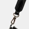 Bandolera The Circle en cuero charol Negro