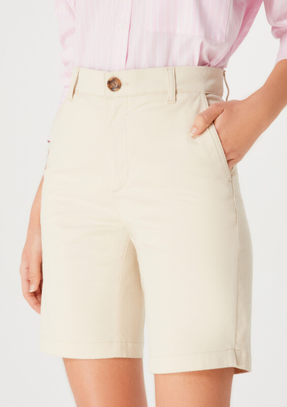 BERMUDA FEM GRIS CLARO