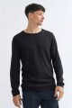 Sweater escote a la base NEGRO