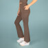 PANT FEM POLY/SPX EVERLAST FLARE POCKET GN W7 BROWN