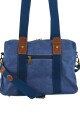 Bolso cartera de lona Azul