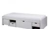 Cama 1 plaza Con Cajones - Linea Charme Gris
