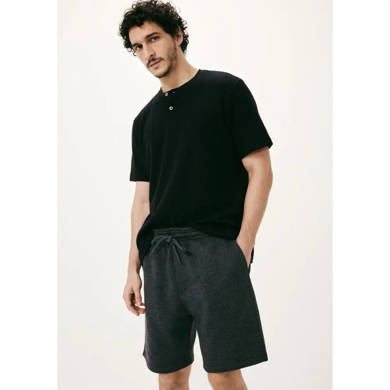 BERMUDA MASC PRETO MESCLA