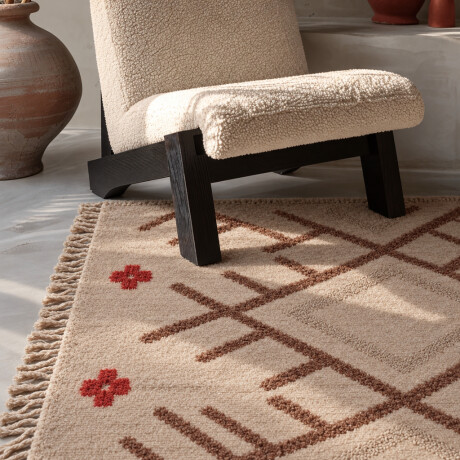 ALFOMBRA ALGODON NATURAL-BEIGE YANTRA